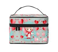 WXZYFP Trousse de maquillage portable multifonction avec design interne et externe, facile à organiser diverses fournitures.