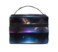 WXZYFP Trousse de maquillage portable multifonction Cosmic Saturn avec design interne et externe, facile à organiser diverses fournitures.