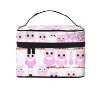 WXZYFP Trousse de maquillage portable multifonction en forme de chouette avec design interne et externe, facile à organiser diverses fournitures.