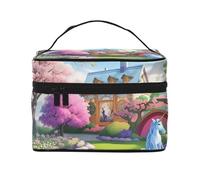 WXZYFP Trousse de maquillage portable multifonction licorne avec design interne et externe, facile à organiser diverses fournitures.