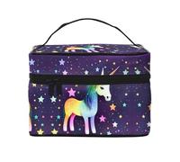 WXZYFP Trousse de maquillage portable multifonctionnelle avec design interne et externe, facile à organiser diverses fournitures.