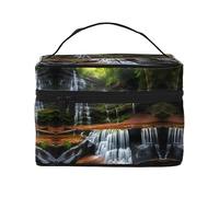WXZYFP Trousse de maquillage Waterfall View Travel - Indispensable pour les amateurs de voyage en plein air - Structure interne simple.