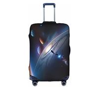 WXZYFP Un univers fascinant. La housse de protection pour la valise avec une impression unique double face vous aide à éviter de prendre la mauvaise valise pendant le voyage. Blanc, taille L