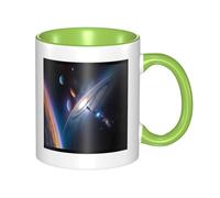 WXZYFP Un univers fascinant Tasse en céramique bicolore (double face), peut être utilisée pour l'eau potable ou comme artisanat
