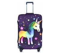 WXZYFP Une étoile de cheval : la housse de protection pour la valise avec une impression unique double face vous aide à éviter de prendre la mauvaise valise pendant le voyage., blanc, taille L