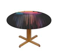 WXZYFP Une variété de nappes rondes colorées arc-en-ciel, fabriquées en 100 % polyester, peuvent protéger la table.