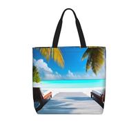 WXZYFP Vacances aux Maldives. C'est un sac pratique à une épaule, adapté pour le shopping, les voyages et les besoins de la vie quotidienne.