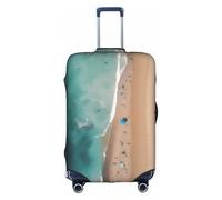 WXZYFP Vue aérienne de la plage La housse de protection pour la valise avec une impression unique double face vous aide à éviter de prendre la mauvaise valise pendant le voyage.