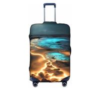 WXZYFP Vue sous la lune La housse de protection pour la valise avec une impression unique double face vous aide à éviter de prendre la mauvaise valise pendant le voyage.