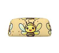 WXZYFP Yellow Bee : la trousse est fabriquée en cuir croisé (PVC), doublure 100 % polyester et impression plein écran