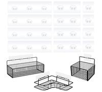 WY LIGHTING LEVEL Lot de 12 crochets adhésifs de rechange pour étagère de douche, étagère de salle de bain, porte-savon, accessoires de cuisine, sans perçage