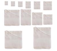 WYAN 12 PCS Sacs à Épices en Coton Naturel, Sachet de Thé Réutilisable Vides en Coton, sachet en mousseline naturelle pochon pour Cuisine, Trempage de Liqueur Médicinale, Filtre à Thé, Rangement d'ép