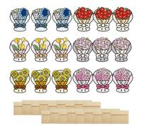 WYAN 18 Pièces Carte pop-up Fleurs,Carte Anniversaire Pop Up,Carte de fleurs 3D,carte de voeux fleur 3D,Pour la fête des mères, un rétablissement, un remerciement, un pensée(6 Styles)