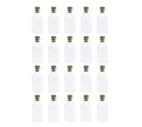 WYAN 20Pcs 5ML Petite Bouteille en Verre,Tube a Essai Verres pour Les Mariages,Bocaux en Verre Mariage, Désir de Fête