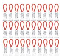 WYAN 30 Pcs Pince à Torchon, Crochet Torchons, Crochet Torchon Cuisine, clip de Rangement de Serviette de bain suspendu pour Salle de Bain Cuisine Armoire Chambre(Rouge)