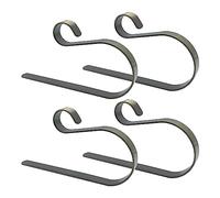 WYAN 4 Pièces le porte-bas de Noël,le manteau de cheminée,le crochet de cheminée,le crochet de suspension en métal convient au sapin de Noël, à la cheminée, à la décoration de fête de Noël(Bronze)