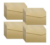 WYAN 40 enveloppes Papier Kraft,Enveloppe vierge,Enveloppes d'invitation Convient pour Noël Anniversaire Mariage Félicitations Invitation (16.5 * 11.5cm,Marron,Carte et colle non incluses)