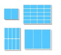 WYAN 410 Pièces Etiquette Autocollante, Petites Étiquettes Autocollantes, Gommettes Autocollantes, Pour Bocaux, Classeurs, Boîtes, Dossiers, Enveloppes, École, Bureau, Cuisine (Bleu clair, 4 Tailles)