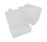 WYAN 4pcs A5 Boite Rangement, Boite de Rangement avec Couvercle, Caisse Plastique, Pour la Maison, Bureau, École pour Stocker des Fichiers, des Magazines, des Bijoux, de Petits Articles