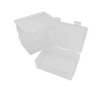 WYAN 4pcs Boite Rangement, Boite de Rangement avec Couvercle, Caisse Plastique, pour la Maison, le Bureau, L'École, le Stockage D'articles Divers, de Bijoux, de Petits Objets, de Petites Pièces