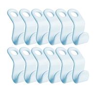 WYAN 56 Crochets de Connecteur de Cintre,s'adapte à la Plupart des cintres | En acier inoxydable,bleu ciel,résistant,peu encombrant,permet de suspendre des vêtements,des serviettes et des cravate
