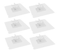 WYAN 6 Pièces Clips Câbles, Adhésifs Clips Câble pour TV, PC, Ordinateur Portable, Bureau, Congélation (Blanc, 8-10mm)