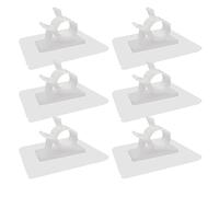 WYAN 6 Pièces Tuyau Clips,Collier de Serrage Tuyau Ajustable,pour la Fixation des Tuyaux d'eau,Tuyaux de Gaz,Tuyau en Plastique(blanche)