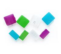 WYAN 8 Pcs 18650 Boîte à Piles en Plastique Transparente,Boîte de Rangement de Batterie,Batterie Colorée Organisateur(4 Gros + 4 Petits,4 Couleurs)
