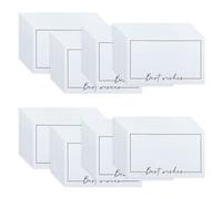 WYAN Carte Vierge-80 Pièces 90x54mm "Best wish" Cartes de papier vierges,Carte de Postale,cartes en papier pour bricolage,au message graffiti(Peut être utilisé avec nos enveloppes)