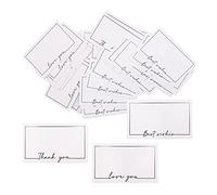 WYAN Carte Vierge-80 Pièces 90x54mm Cartes de papier vierges,Carte de Postale,cartes en papier pour bricolage,au message graffiti(Peut être utilisé avec nos enveloppes)