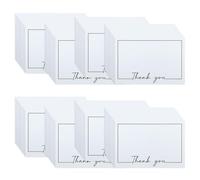 WYAN Carte Vierge-80 Pièces 90x54mm Thank you Cartes de papier vierges,Carte de Postale,cartes en papier pour bricolage,au message graffiti(Peut être utilisé avec nos enveloppes)