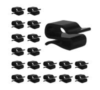 WYAN Clips Cable 60 Pièces, Attache Cable, Accroche Guirlande, pour le Cable Management, Décorations Suspendues de Noël, Lumière Féerique, Fixation Guirlande Exterieur