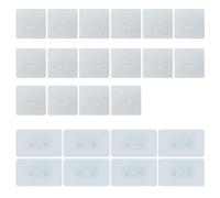 WYAN Crochets adhésifs de rechange-24 pièces Crochets muraux autocollants,pour Salle de Bain Porte-savon Panier de Rangement(8pcs 6 * 10cm,16pcs 7 * 7cm)