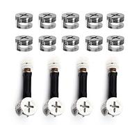 WYAN Le kit de connexion de meubles trois en un 4PCS, la serrure à came excentrique 10PCS, le jeu de vis de fixation de quincaillerie de meubles sont utilisés