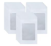 WYAN Lot de 15 A4 Blanc Enveloppes avec fenêtre,Enveloppes commerciales,Enveloppe vintage,avec fenêtre transparente,Pour les dossiers, les documents(22.5*32.5 cm,Carte en papier et colle non incluses)