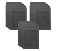 WYAN Lot de 15 A5 Noir Enveloppes avec fenêtre, Enveloppes commerciales,Enveloppe vintage,avec fenêtre transparente,Pour les dossiers, les documents(16.5*21.5 cm,Carte en papier et colle non incluses)