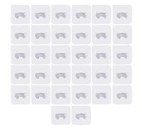 WYAN Lot de 32 crochets autocollants pour prise de rasoir, crochets transparents, polyvalents, pour salle de bain, chambre à coucher, cuisine