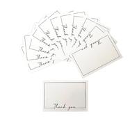 WYAN Lot de 80 cartes de remerciement double face inscriptibles, cartes de remerciement, 15 x 3,9 pouces, vierges pour anniversaire, fête des enseignants, fête des mères, remise de diplôme, messages