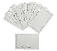 WYAN Lot de 80 cartes de remerciement double face inscriptibles, cartes de remerciement, 15 x 9 cm, vierges pour anniversaire, fête des enseignants, fête des mères, remise de diplôme, messages