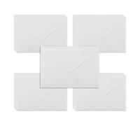 WYAN Mini Enveloppes - 50 Pcs 17*12cm Blanc Enveloppe Cadeau, Enveloppes b6, Enveloppe Noel, pour les Cartes-Cadeaux, les Cartes de Vœux, les Cartes de Mariage(Carte en papier et colle non incluses)