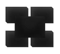 WYAN Mini Enveloppes - 50 Pcs 17 * 12cm Noir Enveloppe Cadeau, Enveloppe b6, Enveloppes Noel, pour les Cartes-Cadeaux, les Cartes de Vœux, les Invitations (Carte en papier et colle non incluses)