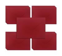 WYAN Mini Enveloppes - 50 Pcs 17*12cm Rouge Profond Enveloppe Cadeau, Enveloppe b6, Enveloppes Noel, pour les Cartes-Cadeaux, les Cartes de Vœux, les Invitations(Carte en papier et colle non incluses)