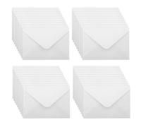 WYAN Mini Enveloppes-Lot de 40 15 * 10cm Beige Enveloppe Flip classique,enveloppes carrées kraft,pour Mariage de Cartes(Carte et colle non incluses)