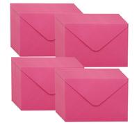 WYAN Mini Enveloppes-Lot de 40 15,5 * 10,5cm Rose Enveloppe Flip classique,enveloppes carrées kraft,pour Mariage de Cartes(Carte et colle non incluses)