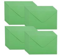 WYAN Mini Enveloppes-Lot de 40 15,5 * 10,5cm Vert foncé Enveloppe Flip classique,enveloppes carrées kraft,pour Mariage de Cartes,(Carte non incluse)
