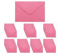 WYAN Mini Enveloppes - Lot de 50 pcs 15.5 x 10.5 cm Rose Red Enveloppe Flip classique, Enveloppes Adhésives, Enveloppe Carrées Kraft, pour Mariage de Cartes (Carte non incluse)