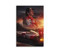 WYATAO Ayrton Senna Impression sur toile Motif The Greatest Racer 50 x 75 cm
