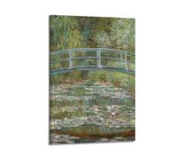 WYATAO Poster décoratif sur toile Claude Monet (l'étang aux nénuphars) - Impression esthétique - Décoration murale moderne pour chambre à coucher - 40 x 60 cm