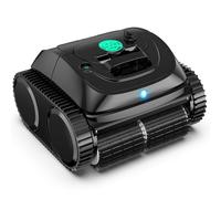 WYBOT (2025 Upgrade) Robot Piscine sans Fil C1-01 Robot Piscine pour Piscines Enterrées & Hors Sol - Nettoyeur 4-en-1 Paroi & Ligne d'eau 150min/150m², Navigation Intelligente, App-Noir Encre