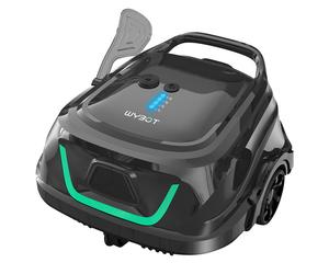 WYBOT A1 Aspirateur Robot de Piscine sans Fil, Double Filtres, 120 minutes d'autonomie, Charge rapide en 2,5 heures, pour piscines hors sol à fond plat, Noir